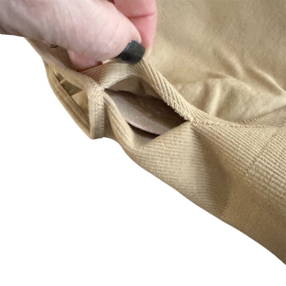 Camishaper Shapewear Cami Tank Size 1X Beige Tummy Control Built-In Bra - Picture 6 of 6